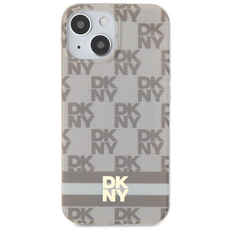 DKNY ETUI HARDCASE DO IPHONE 15 PLUS 14 PLUS 6.7 IML CHECKERED MONO