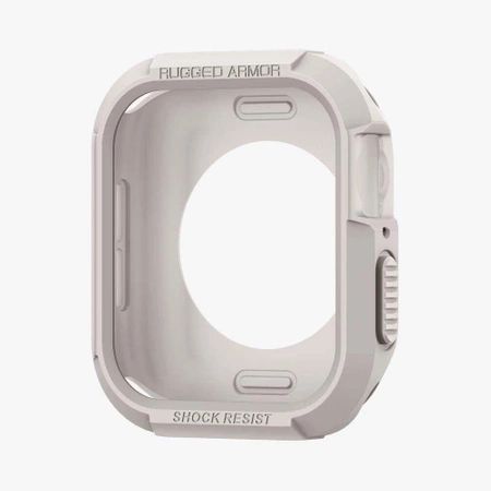 Etui Spigen Rugged Armor na Apple Watch 4 / 5 / 6 / 7 / 8 / 9 / SE (44 / 45 mm) - beżowe