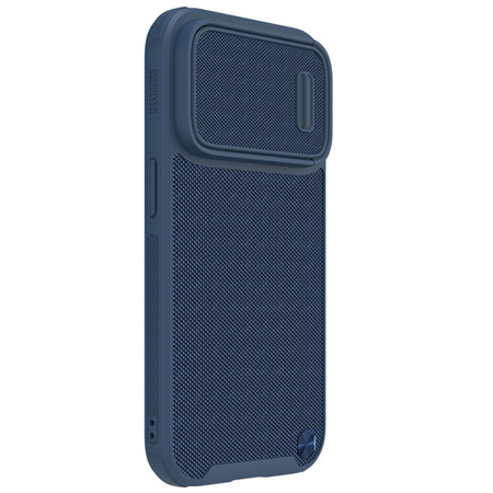 Nillkin Textured S Case etui iPhone 14 Pro pancerny pokrowiec z osłoną na aparat niebieski