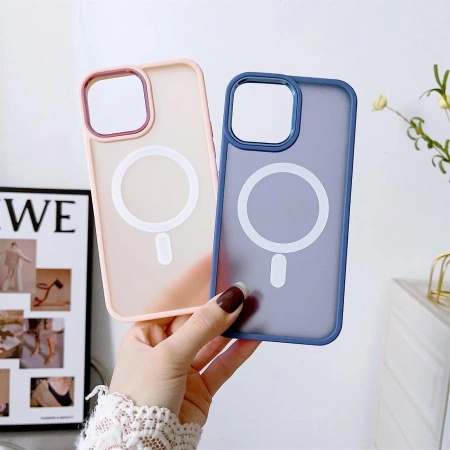 HURTEL ETUI CASE POKROWIEC MAGNETYCZNY DO MAGSAFE IPHONE 15 ZIELONY MATTE