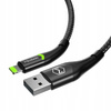 MCDODO KABEL USB LIGHTNING SZYBKIEGO ŁADOWANIA 36W DO IPHONE 13 14 2M LED CZARNY
