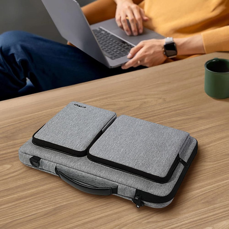 TECH-PROTECT TORBA DEFENDER DO LAPTOPA 13-14 WODOODPORNE ZAMKNIĘCIE OCHRONA