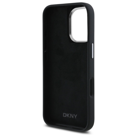 DKNY ETUI HARDCASE LIQUID SILICONE DO IPHONE 16 6.1 Z LOGO WYSOKIEJ