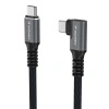 Kabel kątowy Wozinsky WPS3-UY41S USB-C USB4 40Gb/s 240W 1m 4K - czarny