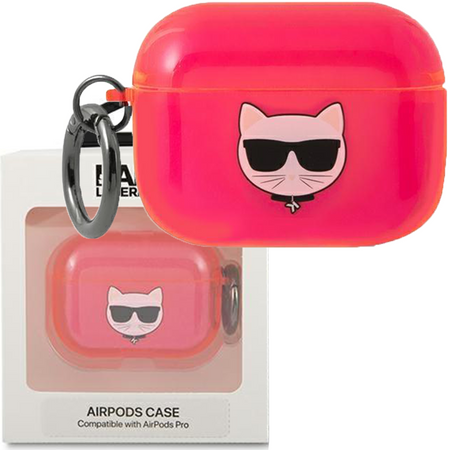 Karl Lagerfeld KLAPUCHFP AirPods Pro cover różowy/pink Choupette