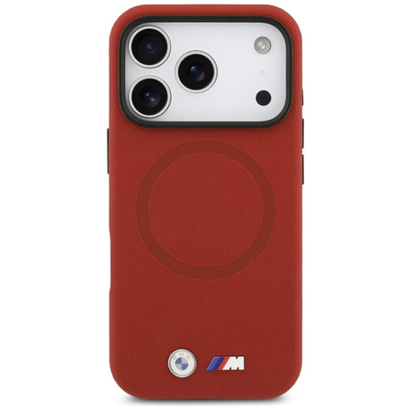 Etui BMW M FW Metal Logo MagSafe do      iPhone 17 Pro czerwony