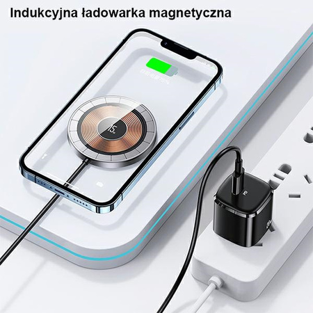 USAMS ŁADOWARKA 15W DO MAGSAFE IPHONE 12 13 14 15 BEZPRZEWODOWA MAGNETYCZNA