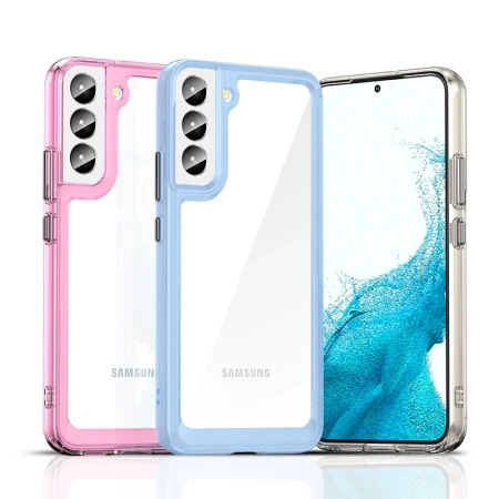 HURTEL ETUI POKROWIEC DO SAMSUNG GALAXY S23+ OUTER SPACE Z ELASTYCZNĄ RAMKĄ