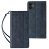 Magnet Strap Case etui do iPhone 13 pokrowiec portfel + mini smycz zawieszka niebieski