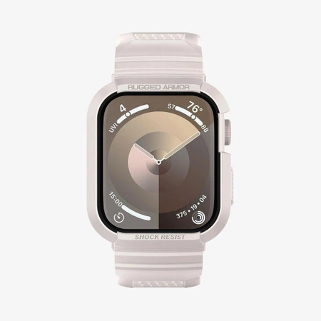 Etui Spigen Rugged Armor Pro na Apple Watch 4 / 5 / 6 / 7 / 8 / 9 / SE (44 / 45 mm) - beżowe