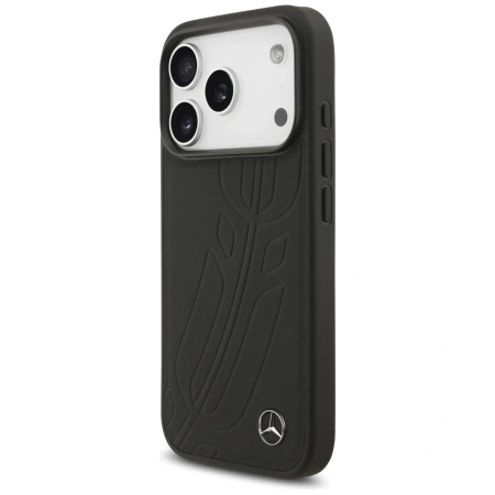 MERCEDES ETUI DO IPHONE 17 PRO LEATHER LARGE LAUREL LEAVE MAGSAFE