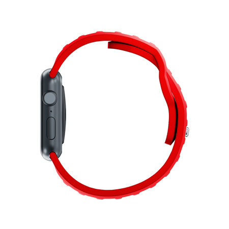 38/40/41/42 mm Red (small) - 3mk Silicone Watch Strap for Apple