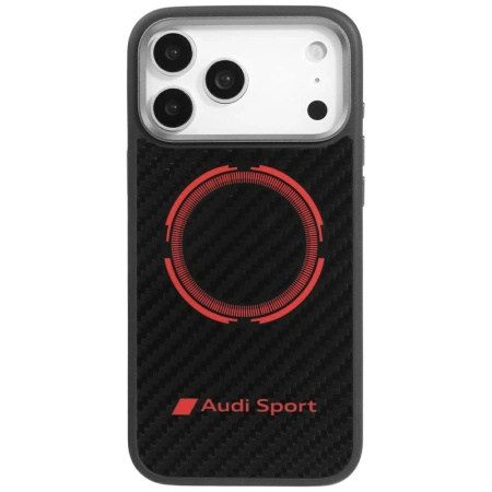 AUDI ETUI RSQ CARBON FIBER SPORT MAGSAFE DO IPHONE 17 PRO MAX Z OCHRONĄ