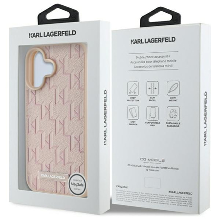 KARL LAGERFELD ETUI HARDCASE DO IPHONE 16 6.1 DO MAGSAFE Z HOT STAMP