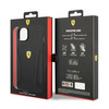 Ferrari FEHCP14MRBUK iPhone 14 Plus 6,7" czarny/black hardcase Leather Stamp Sides