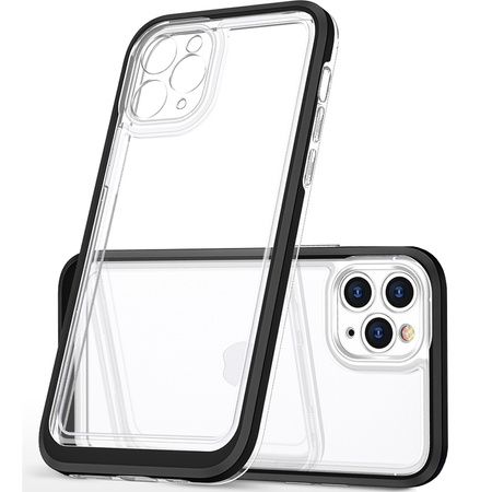 Clear 3in1 etui do iPhone 13 Pro Max żelowy pokrowiec z ramką czarny