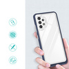 Clear 3in1 etui do Samsung Galaxy A32 5G żelowy pokrowiec z ramką niebieski