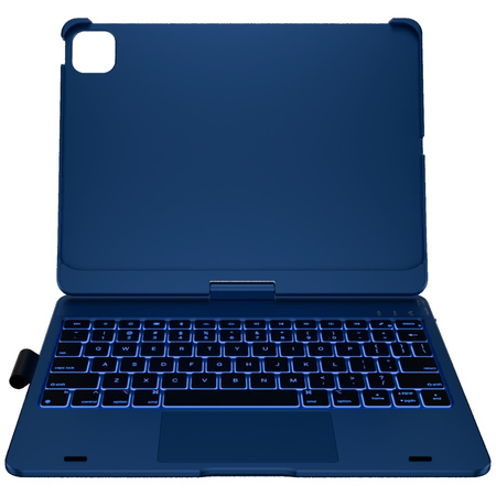 Etui Typecase Flexbook Touch z klawiaturą do iPad Pro 11" 2024/2025 ciemny niebieski