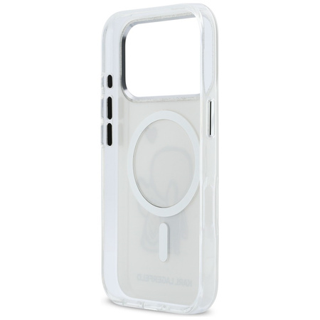 Etui Karl Lagerfeld Karl & Choupette     Back MagSafe do iPhone 17 Pro Max przezroczysty