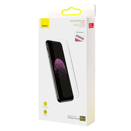 BASEUS SZKŁO HARTOWANE DO IPHONE XS MAX 11 PRO MAX 2SZT FILTR PRYWATYZUJĄCY