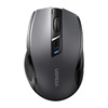 Mysz bezprzewodowa UGREEN MU006S BT+2.4GHz USB-C (czarna)