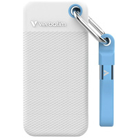 Dysk Zewnętrzny Verbatim Pocket SSD 1TB  USB-C 3.2 gen.2 biały-jasnoniebieski 32320