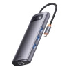 BASEUS HUB 7W1 USB-C DO 3X USB 3.0 HDMI VGA ETHERNET RJ45 DO KOMPUTERA 4K