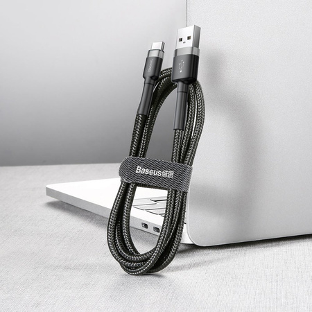 BASEUS CAFULE TYPE-C CABLE 300CM GREY/BLACK