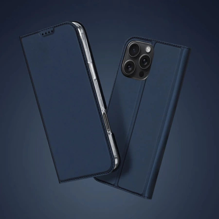 DUX DUCIS ETUI SKIN PRO DO IPHONE 16 PRO MAX Z KLAPKĄ I MIEJSCEM NA KARTĘ