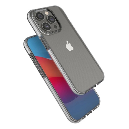 HURTEL ETUI CASE SILIKONOWE DO IPHONE 14 PRO POKROWIEC Z RAMKĄ SPRING
