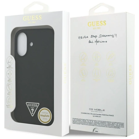 GUESS ETUI SILICONE TRIANGLE LOGO MAGSAFE DO IPHONE 17 OCHRONNE