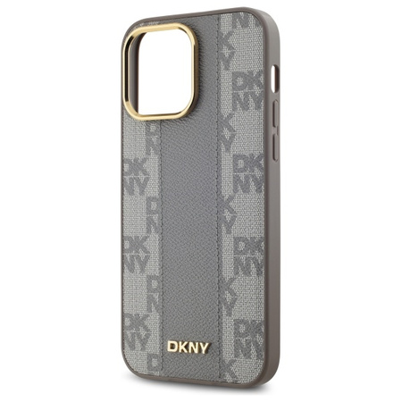 DKNY ETUI HARDCASE DO IPHONE 14 PRO MAX 6.7 DO MAGSAFE LEATHER CHECKERED