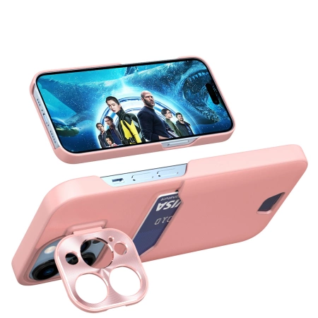 HURTEL LEATHER STAND CASE ETUI DO IPHONE 14 POKROWIEC PORTFEL Z PODSTAWKĄ
