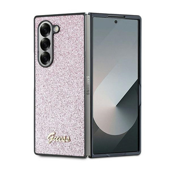 GUESS ETUI DO SAMSUNG Z FOLD 6 F956 GLITTER SCRIPT 4G Z FOLIĄ OCHRONNĄ