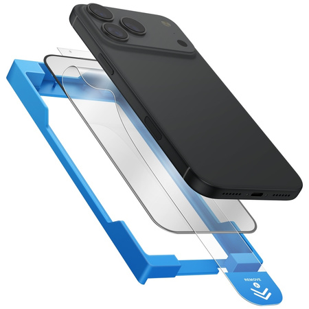 Szkło hartowane UNIQ Optix Exofit Vivid  do iPhone 17 Pro Max z aplikatorem