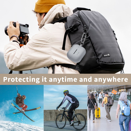 TECH-PROTECT CASE DO SAMSUNG GALAXY BUDS 3 3 PRO SILICONE HOOK NA SŁUCHAWKI