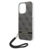 Guess GUOHCP14LH4STK iPhone 14 Pro 6,1" czarny/black hardcase 4G Print Strap