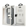 Karl Lagerfeld KLHCP14LSAPKHG iPhone 14 Pro 6,1" srebrny/silver hardcase Saffiano Karl`s Head Patch