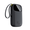 Baseus Powerbank EnerFill FC31 20000mAh 45W z wyświetlaczem z kablami USB-C i USB-C czarny