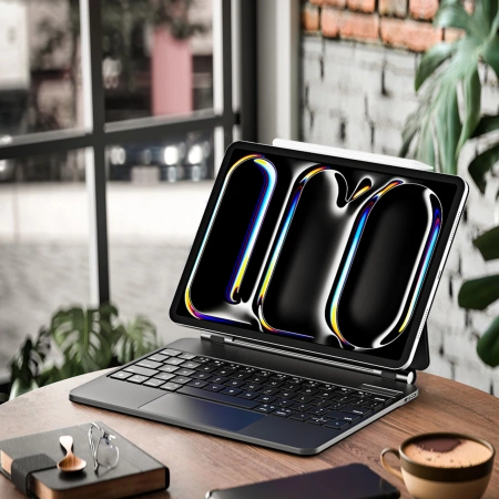 Etui Dux Ducis Keyboard (MK Series) z klawiaturą Bluetooth na iPad Pro 11 2024 - czarna