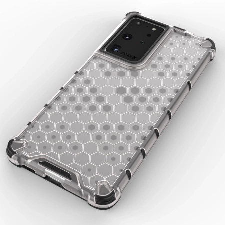 HURTEL HONEYCOMB ETUI PANCERNE DO SAMSUNG GALAXY S22 ULTRA Z ŻELOWĄ RAMKĄ