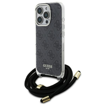 GUESS ETUI HARDCASE CROSSBODY CORD DO IPHONE 16 PRO 6.3 Z DESIGNEM 4G PRINT