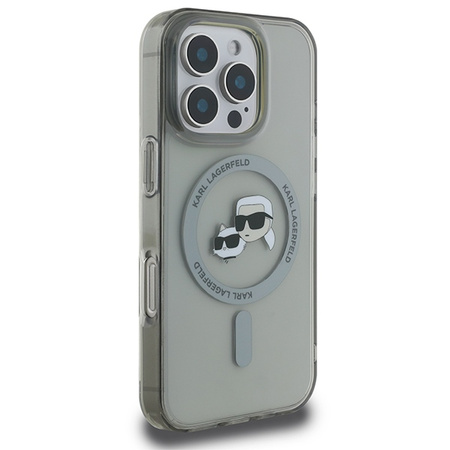 Karl Lagerfeld KLHMP16XHLSKCK iPhone Pro Max 6.9" czarny/black hardcase IML Metal Karl&Choupette Head MagSafe