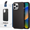 Dux Ducis Naples etui do iPhone 14 Pro Max skórzany pokrowiec (kompatybilny z MagSafe) ciemnobrązowy