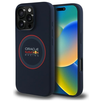 Red Bull RBHMP16X24SIILVR iPhone 16 Pro  Max 6.9 hardcase granatowy/navy Silicone Red Ring MagSafe