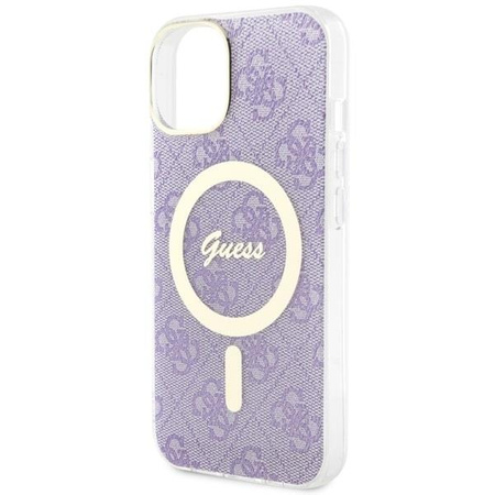 Etui Guess GUHMP14MH4STU na iPhone 14 Plus 6.7" purpurowy/purple hardcase 4G MagSafe