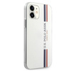 Etui U.S. Polo Assn. Tricolor Collection na iPhone 12 mini - białe