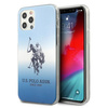 Etui U.S. Polo Assn. Gradient Collection na iPhone 12 / iPhone 12 Pro - niebieskie