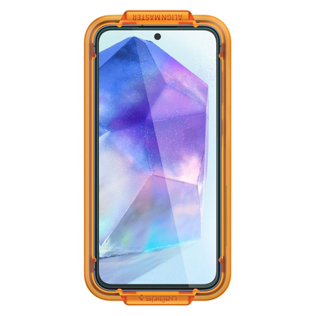 SPIGEN SZKŁO HARTOWANE ALM GLAS.TR DO GALAXY A55 5G 2-PACK WYGODNE W UŻYTKU