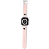 KARL LAGERFELD PASEK DO APPLE WATCH 38 40 41MM STRAP GUMOWY 3D RÓŻOWY WZÓR